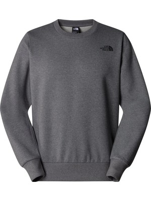 The North Face M Sımple Dome Regular Crew Erkek Antrasit Sweatshirt NF0A89FBDYY1