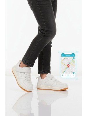 Rocky Beyaz Gps Takip Özellikli Unisex Çocuk Spor Ayakkabı Follow F