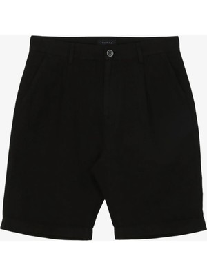 Fabrika Siyah Erkek Basic Bermuda Şort F4SM-SHT 0725