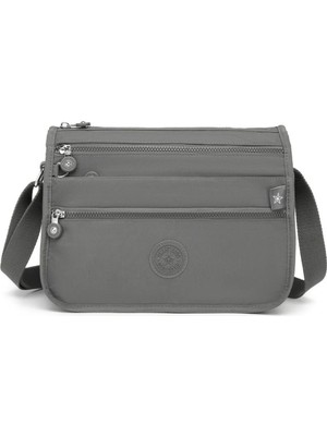 Smart Bags Kadın Postacı Omuz Çantası  1128 Koyu Gri