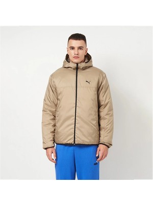 Puma Essentials Ligth Padded Erkek Bej Kapüşonlu Mont