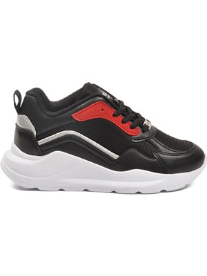 Walkway 051 G Siyah-Bordo Unisex Spor Ayakkabı