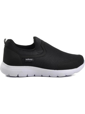 Walkway Siyah Beyaz Comfort Unisex Spor Ayakkabı