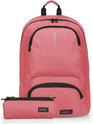 Gabol Okul Sırt Çantası Kalemlik Seti Mercan 25L GB.233758