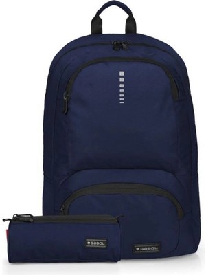 Gabol Okul Sırt Çantası Kalemlik Seti Lacivert 25L GB.233758