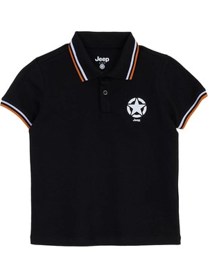 Jeep Siyah Erkek Çocuk Polo T-Shirt J6SB-TST7675