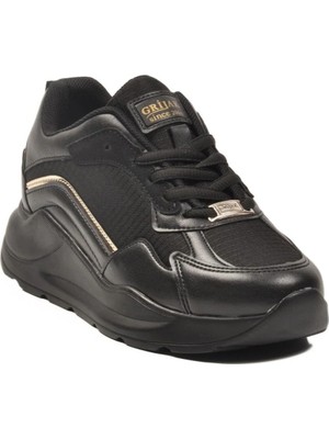 Walkway 051 G Siyah-Altın Unisex Snekaer Grijak