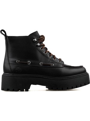Timberland Stone Street Mıd Lace Up Boot Kadin Siyah Bot TB0A27YZW021