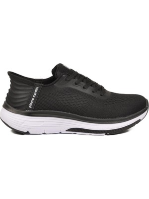 Pierre Cardin Siyah Beyaz Fileli Hafif Esnek Unisex Spor Ayakkabı PCI-10100 G