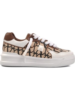 Aspor Kahve Beyaz Erkek Sneaker Premium