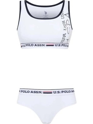 U.S. Polo Assn. Kadın Baskılı Büstiyer-Külot Takım
