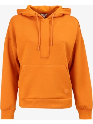 Jeep Turuncu Kadın Kapüşonlu Loose Fit Sweatshirt J4WL-SWT7044