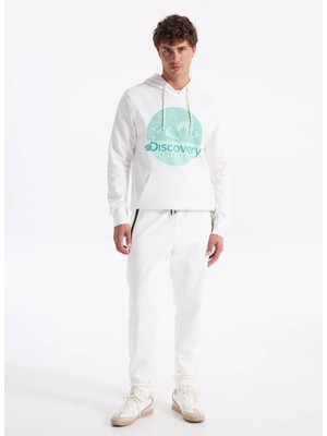 Discovery Expedition D4WM-EA3227 Ekru Jogger Düz Erkek Eşofman Altı