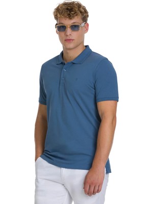 Hatemoğlu Indigo Regular Fit 100% Pamuk Polo Yaka Tişört