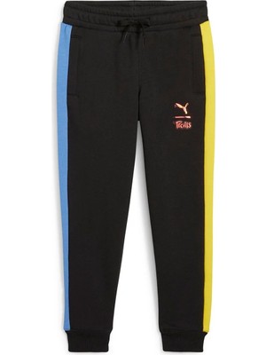 Puma x Trolls T7 Track Erkek Çocuk Siyah Eşofman Altı