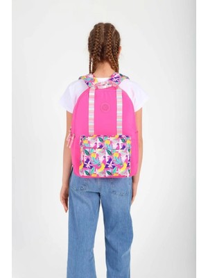 Kaukko Double Stripe Sırt Çantası Pink K1762