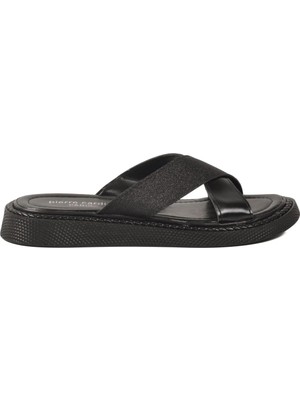 Pierre Cardin PC-54688 Z Siyah Kadın Terlik