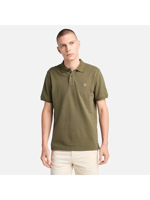 Timberland Mıllers Rıver Pique Short Sleeve Polo Erkek Yeşil Tshirt TB0A6VDPA581