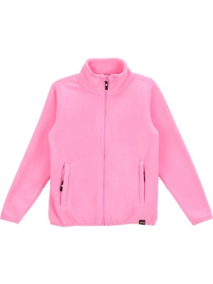 Jeep Pembe Kız Çocuk Dik Yaka Relaxed Polar Sweatshırt J5WG-SWT7502