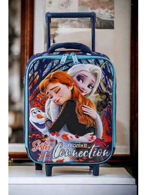 Frozen Çekçekli Anaokulu Çantası Box Connectıon