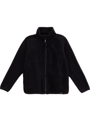 Jeep Siyah Erkek Çocuk Dik Yaka Relaxed Polar Sweatshırt J5WB-SWT7702