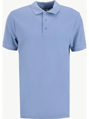Jeep Düz Açık Mavi Erkek Polo T-Shirt J4SM-TST7234