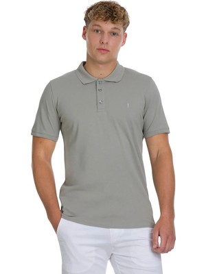 Hatemoğlu Haki Regular Fit 100% Pamuk Polo Yaka Tişört