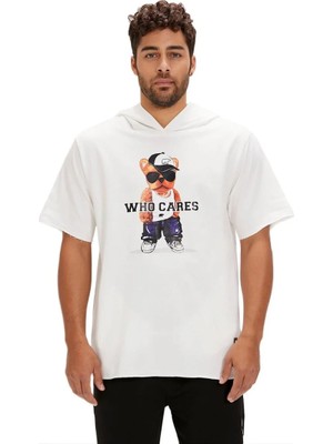 Bad Bear 24.01.12.002 Mood Hoodie T-Shirt Beyaz