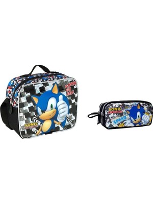 Sonic Beslenme Çantası , Kalem Kutusu ve Yemek Kabı
