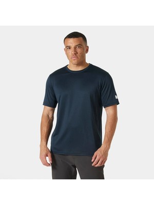 Helly Hansen Hh Tech 2.0 Erkek Lacivert Yuvarlak Yaka Tişört