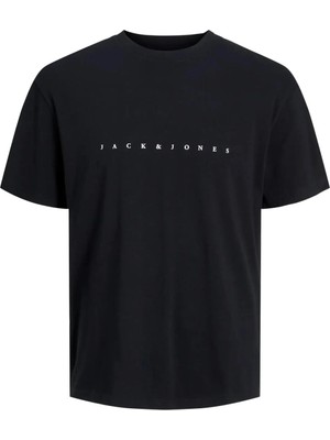 Jack & Jones Jjestar Logo Yazı Siyah Erkek Tişört 12234746