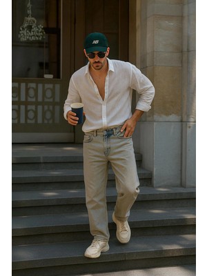 Banny Jeans Erkek Skater Fit Jean Pantolon Kahverengi