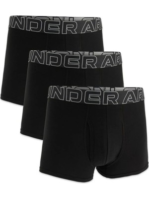 Under Armour 1383891 Ua Performance Cotton Solid 3 In 3pk Boxer Siyah Erkek Iç Giyim