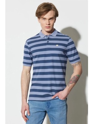 Wrangler Erkek Mavi Polo Tişört