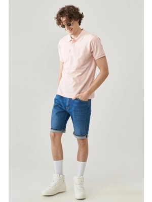 Lee Erkek Pembe Polo Yaka Tişört