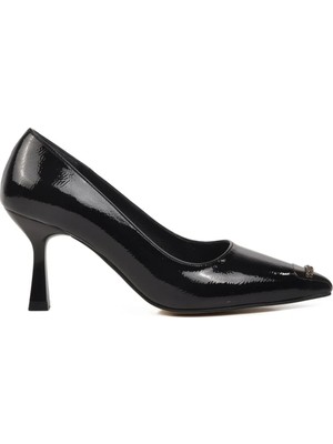 Ayakmod 357069 Siyah Kadın Taşlı Stiletto
