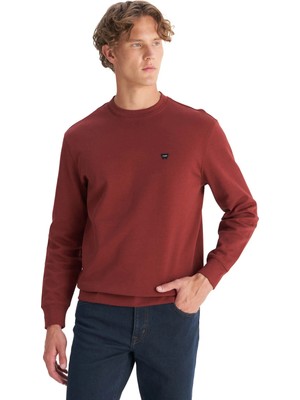 Wrangler Erkek Patch Logo Turuncu Erkek Sweatshirt