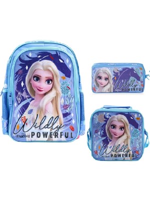 Frozen Wıdely Powerful Okul Çantası 3'lü Set