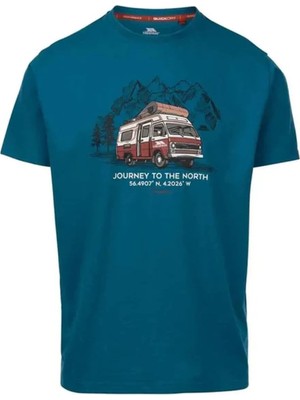 Trespass Tokso Male Casual Printed Mavi Erkek Tişört