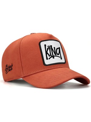 BlackBörk Kids King Logolu Kiremit Çocuk Beyzbol Şapka