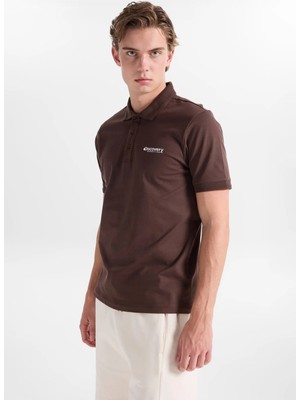 Discovery Expedition D6SM-TST3800 Kahve Erkek Polo T-Shirt