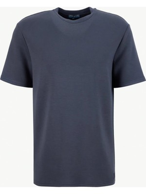 Discovery Expedition D6SM-TST3804 Antrasit Bisiklet Yaka Rahat Düz Erkek T-Shirt