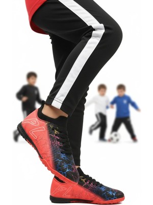 Playup Siyah Fuşya Bilekten Çoraplı Erkek Çocuk Halı Saha Ayakkabısı FH-252-153 F