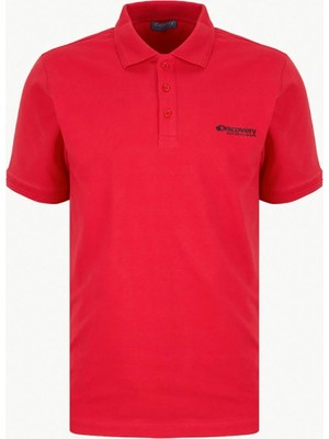 Discovery Expedition D6SM-TST3800 Kırmızı Regular Fit Erkek Polo T-Shirt