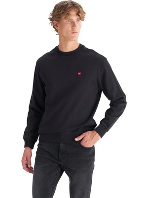 Wrangler Erkek Patch Logo Siyah Erkek Sweatshirt