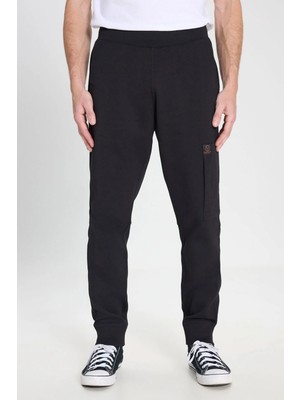 Wrangler Regular Fit Normal Kesim Siyah Erkek Eşofman Altı