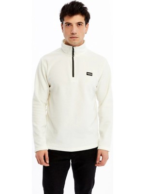 Champp Summit Yarım Fermuarlı Erkek Polar Erkek Beyaz Polar CMP2506-01