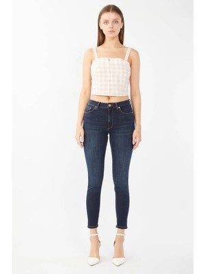 Banny Jeans Kadın Skinny Fit Esnek Pantolon Koyu Lacivert