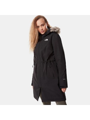 The North Face Zaneck Kadın Siyah Kapüşonlu Parka Hafif Nefes Alabilir Yapı ile Konfor