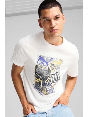 Puma Graphıcs Photoprint Tee Beyaz Erkek Kısa Kol T-Shirt